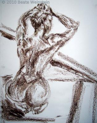 Sitzend am Brunnen - Beate Weinstein - auf - Array - Sitzend am Brunnen - Beate Weinstein - auf - Array -