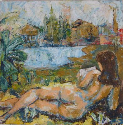 ---Lesender Akt - Karl-Heinz Schicht - Array auf Array - Array - Array ---Lesender Akt - Karl-Heinz Schicht - Array auf Array - Array - Array