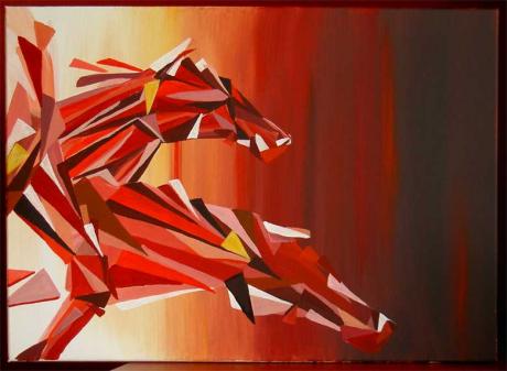 Three Yellow Triangles - Ute Bescht - Array auf Array - Array - Array Three Yellow Triangles - Ute Bescht - Array auf Array - Array - Array