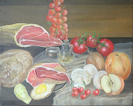 ---Stilleben mit Spiegelei und Seranoschinken - Detlef Kappis - Array auf Array - Array - Array ---Stilleben mit Spiegelei und Seranoschinken - Detlef Kappis - Array auf Array - Array - Array