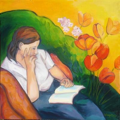 Mädchen mit Blumen--- - ingrid wenz-gahler - Array auf Array - Array - Array Mädchen mit Blumen--- - ingrid wenz-gahler - Array auf Array - Array - Array