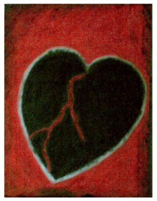 schwarzes, krankes Herz - Kali Ma - auf - Array - schwarzes, krankes Herz - Kali Ma - auf - Array -