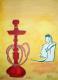 Arabische Shisha - marion kapur - Acryl auf Leinwand - Fantastisch - Gegenständlich Arabische Shisha - marion kapur - Acryl auf Leinwand - Fantastisch - Gegenständlich