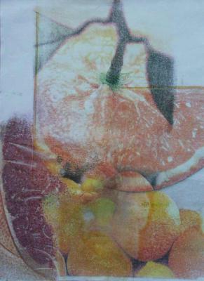 Frottage - Nitrohanddruck - Anja Noll - auf - Array - Frottage - Nitrohanddruck - Anja Noll - auf - Array -