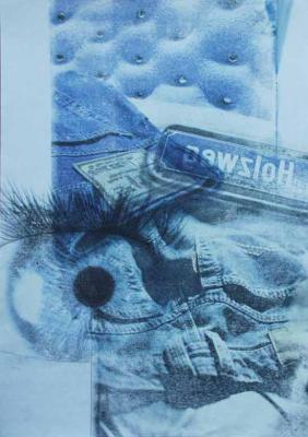 Frottage - Nitrohanddruck - Anja Noll - auf - Array - Frottage - Nitrohanddruck - Anja Noll - auf - Array -