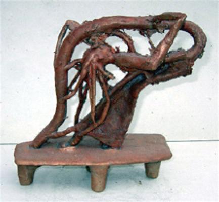 bronzeplastik wachsausschmelzverfahren - claudio volta - auf - Array - bronzeplastik wachsausschmelzverfahren - claudio volta - auf - Array -