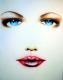 Blueeyez - Martin MartinMarian - Airbrush auf Karton - Sonstiges-Portrait - Blueeyez - Martin MartinMarian - Airbrush auf Karton - Sonstiges-Portrait -