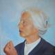 Clara mit weiÃem Haar - ingrid wenz-gahler - Acryl auf Leinwand - Portrait - Realismus Clara mit weiÃem Haar - ingrid wenz-gahler - Acryl auf Leinwand - Portrait - Realismus