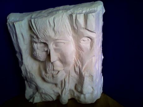 Gesicht, Plastik - Papillon - auf - Array - Gesicht, Plastik - Papillon - auf - Array -