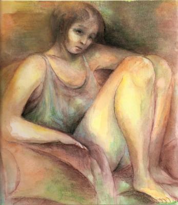 Das sitzende Mädchen - Julia Peters - Array auf Array - Array - Array Das sitzende Mädchen - Julia Peters - Array auf Array - Array - Array