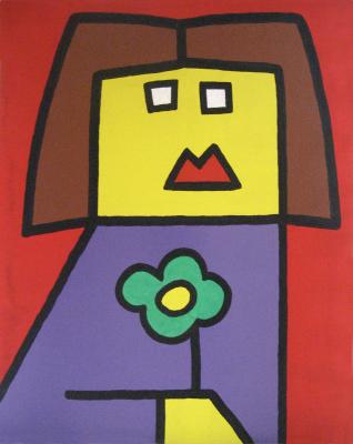 Mädchen mit güner Blume - robert schmid - Array auf - Array - Array Mädchen mit güner Blume - robert schmid - Array auf - Array - Array