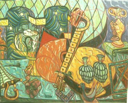 Gittare und Artischocke (2002) Franz Graw - Franz Graw - Array auf Array - Array - Gittare und Artischocke (2002) Franz Graw - Franz Graw - Array auf Array - Array -