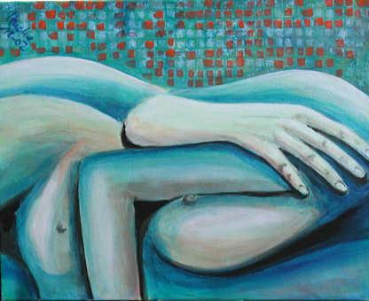 Akt in Blau (2003) - Susanne Hucke - Susanne-Vera Hucke - auf Array - Array - Akt in Blau (2003) - Susanne Hucke - Susanne-Vera Hucke - auf Array - Array -