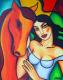 Mädchen mit Pferd (2002) Ekaterina Moré - Ekaterina Moré - Acryl auf Leinwand - Sonstiges-Mädchen-Pferde - Mädchen mit Pferd (2002) Ekaterina Moré - Ekaterina Moré - Acryl auf Leinwand - Sonstiges-Mädchen-Pferde -