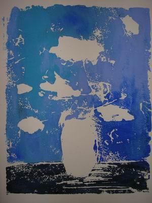 Blaue Vase (2005) Ute Kaus - Ute Guetling, ehem. Kaus - Array auf Array - Array - Blaue Vase (2005) Ute Kaus - Ute Guetling, ehem. Kaus - Array auf Array - Array -