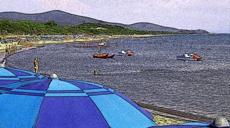 Blauer Sonnenschirm - Timm-H. Wemper - auf - Array - Blauer Sonnenschirm - Timm-H. Wemper - auf - Array -