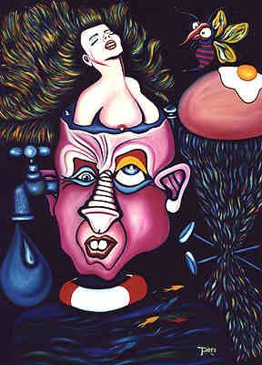 Mister Pim im Rettungsring, 1997, Pèro - Pero - Array auf Array - Array - Mister Pim im Rettungsring, 1997, Pèro - Pero - Array auf Array - Array -