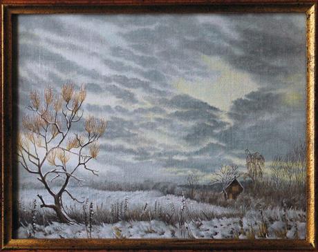 Dorfrand im Winter (2007) - Christine Becker - Array auf Array - Array - Dorfrand im Winter (2007) - Christine Becker - Array auf Array - Array -