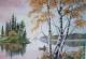 AUTUMN BIRCHES u. ANGLER - Karin Schnabl - Mischtechnik auf Papier - Sonstiges - AUTUMN BIRCHES u. ANGLER - Karin Schnabl - Mischtechnik auf Papier - Sonstiges -