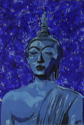 Buddha in Blau - Hans Batschauer - Array auf Array - Array - Array Buddha in Blau - Hans Batschauer - Array auf Array - Array - Array