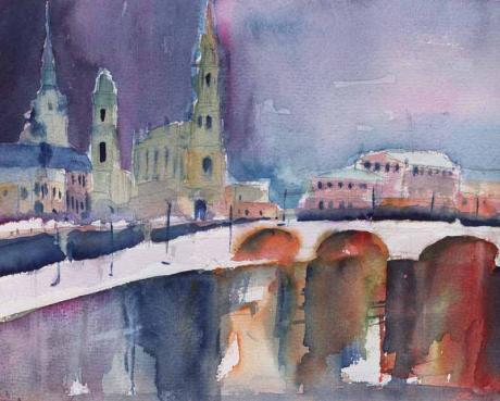 Dresden Blick über die Elbe I (2004) Berthold M. R - Berthold M. Rubenbauer - Array auf Array - Array - Dresden Blick über die Elbe I (2004) Berthold M. R - Berthold M. Rubenbauer - Array auf Array - Array -