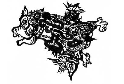 Drache I (aus der Serie Surreale Verschachtelung - Kim Kraska - Array auf Array - Array - Drache I (aus der Serie Surreale Verschachtelung - Kim Kraska - Array auf Array - Array -