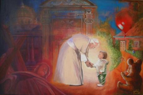 Pope John Paul II meeting 1. (With child) - Seur Robin - Array auf Array - Array - Array Pope John Paul II meeting 1. (With child) - Seur Robin - Array auf Array - Array - Array
