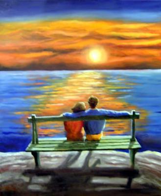 Glückliches Paar - Maler Roevel - Array auf Array - Array - Glückliches Paar - Maler Roevel - Array auf Array - Array -