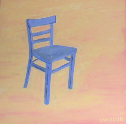 Blue Chair in the Peach (2006/01) - Reinhard KIKI - auf Array - Array - Blue Chair in the Peach (2006/01) - Reinhard KIKI - auf Array - Array -