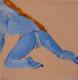 Akt Blau 1 (11/2007) - Reinhard KIKI - auf Leinwand - Akt - Akt Blau 1 (11/2007) - Reinhard KIKI - auf Leinwand - Akt -