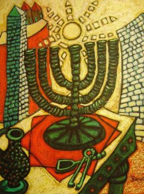 Jüdischer Leuchter (2000) - F. Berndkaster - Array auf - Array - Jüdischer Leuchter (2000) - F. Berndkaster - Array auf - Array -