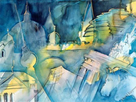 Berlin-Medley in Blau - Inken-Susann Höppner - Array auf Array - Array - Array Berlin-Medley in Blau - Inken-Susann Höppner - Array auf Array - Array - Array