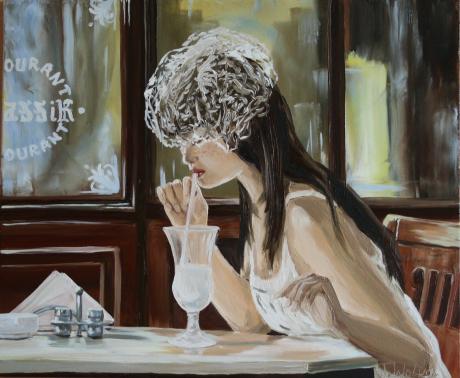 Im Restaurant - Tatiana Wolwa - auf Array - Array - Im Restaurant - Tatiana Wolwa - auf Array - Array -