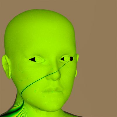 Kopf mit Textur 1 - Kurt Heppke - Array auf - Array - Kopf mit Textur 1 - Kurt Heppke - Array auf - Array -