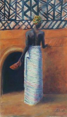 Bemalung einer Lehmhütte - Alois Berger - Array auf Array - Array - Array Bemalung einer Lehmhütte - Alois Berger - Array auf Array - Array - Array