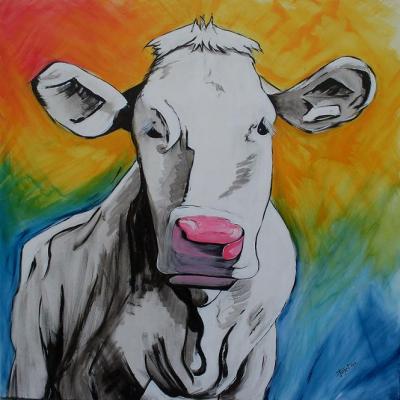 Kuh im Frühling - Ingrid Röhrl - Array auf Array - Array - Array Kuh im Frühling - Ingrid Röhrl - Array auf Array - Array - Array