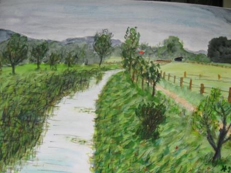 Landschaft im Münsterland (bei Davensberg) - Helmut Ebert - Array auf Array - Array - Array Landschaft im Münsterland (bei Davensberg) - Helmut Ebert - Array auf Array - Array - Array