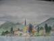 Blick auf Rottach-Egern am Tegernsee - Helmut Ebert - Aquarell auf Papier - Landschaft - Impressionismus Blick auf Rottach-Egern am Tegernsee - Helmut Ebert - Aquarell auf Papier - Landschaft - Impressionismus