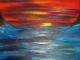 Der Himmel brennt... - Yvonne Schmied - Acryl-Ãl auf Leinwand - Meer-Wolken-Sonnenuntergang - Naturalismus Der Himmel brennt... - Yvonne Schmied - Acryl-Ãl auf Leinwand - Meer-Wolken-Sonnenuntergang - Naturalismus