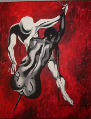 Cellist - angelehnt an Dalí - Christin Dahms - Array auf Array - Array - Array Cellist - angelehnt an Dalí - Christin Dahms - Array auf Array - Array - Array