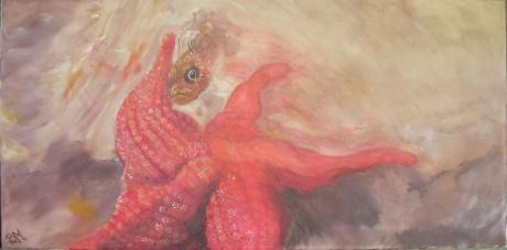 Seestern_mit Besucher - Brigitte van Münster - Array auf Array - Array - Seestern_mit Besucher - Brigitte van Münster - Array auf Array - Array -