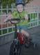 Mein bester Freund - Fahrrad! - Eduard Kyrsanov - Acryl auf Leinwand - Kinder - Fotorealismus Mein bester Freund - Fahrrad! - Eduard Kyrsanov - Acryl auf Leinwand - Kinder - Fotorealismus