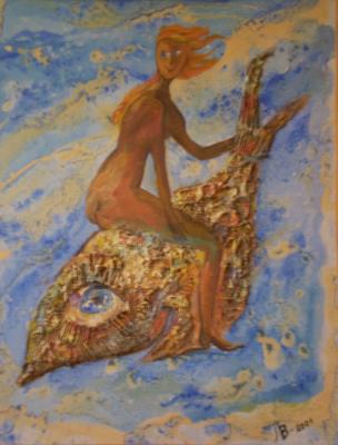 Frau auf dem Fisch - Valeriya Levenzova - auf - - Frau auf dem Fisch - Valeriya Levenzova - auf - -