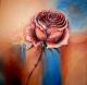 Rose 1 - Helen Lang - Acryl auf Leinwand - Rosen - Impressionismus Rose 1 - Helen Lang - Acryl auf Leinwand - Rosen - Impressionismus