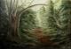 Der kleine Umweg - Frithjof Schulte - Enkaustik auf Leinwand - Bäume-Wald - Der kleine Umweg - Frithjof Schulte - Enkaustik auf Leinwand - Bäume-Wald -