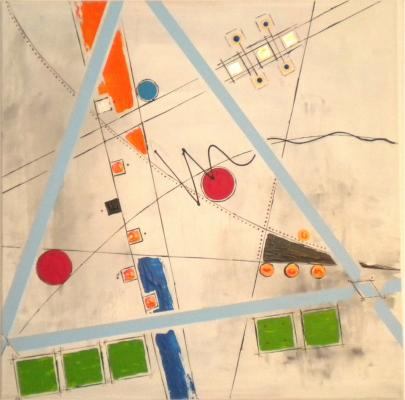 abstraktes Acrylbild - Marcus Rinne - Array auf Array - Array - Array abstraktes Acrylbild - Marcus Rinne - Array auf Array - Array - Array