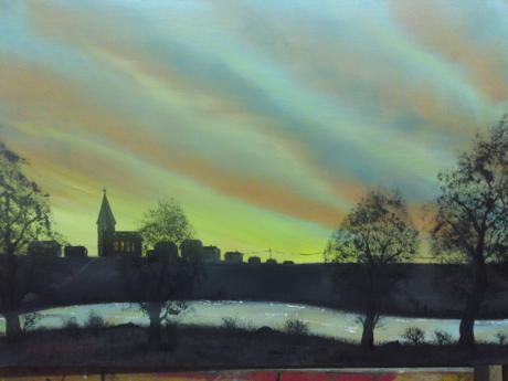 Sonnenuntergang überm Dorf - Mario Gartenmeister - Array auf Array - - Sonnenuntergang überm Dorf - Mario Gartenmeister - Array auf Array - -