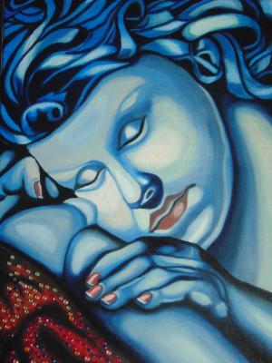 Schlafende Mädschen/frei nach T.de Lempicka - Peter David - Array auf Array - Array - Schlafende Mädschen/frei nach T.de Lempicka - Peter David - Array auf Array - Array -