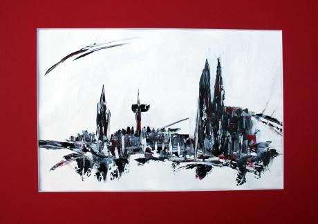 Köln Spachtelbild - Stéph Vasen-Kron - Array auf Array - Array - Array Köln Spachtelbild - Stéph Vasen-Kron - Array auf Array - Array - Array