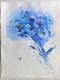 Blauer Mohnstrauà - Evelyn Brosche - Aquarell auf - Blumen - Blauer Mohnstrauà - Evelyn Brosche - Aquarell auf - Blumen -